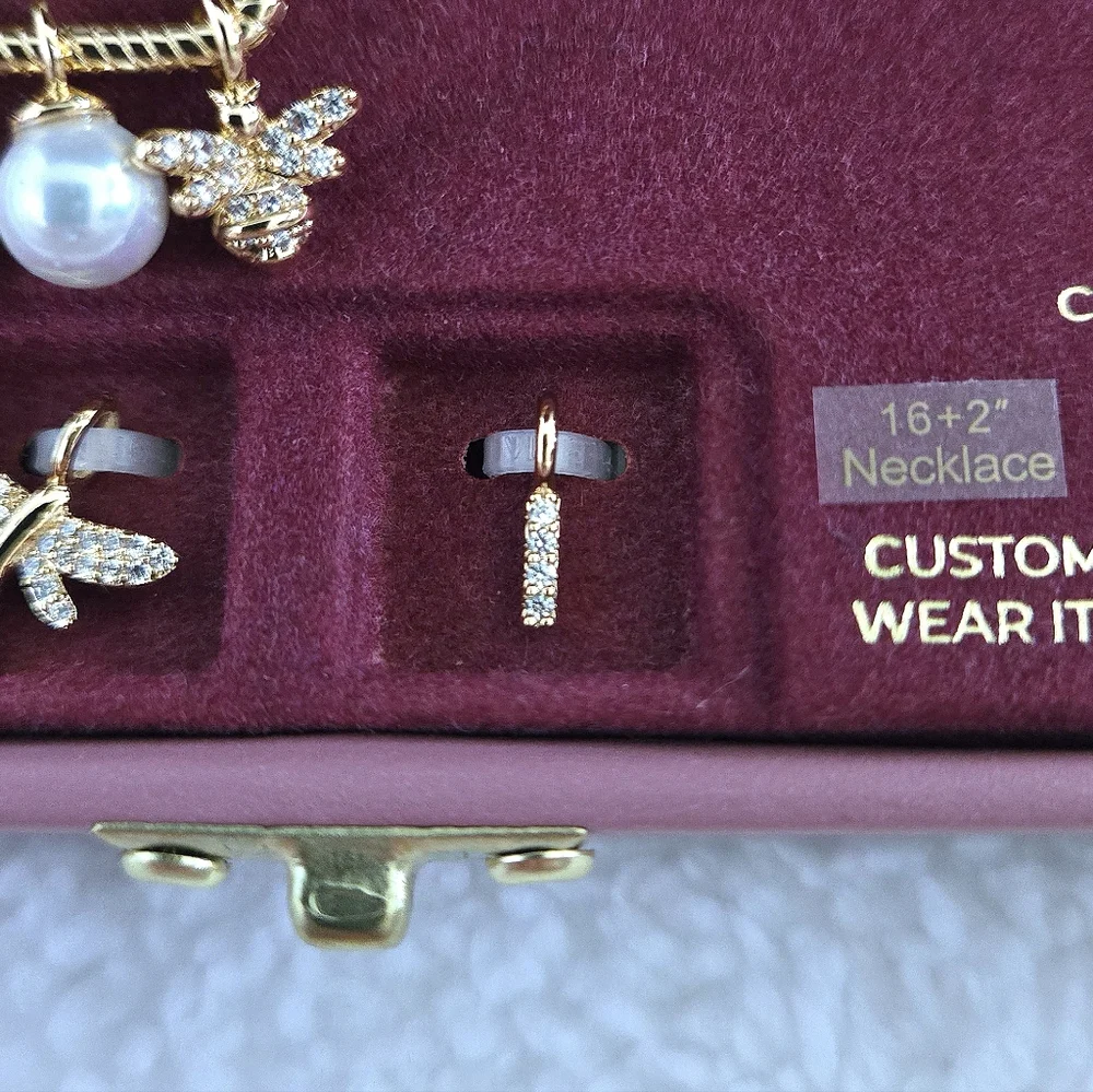 Charm Bar Interchangeable Charms Necklace - NIB - Picture 13 of 16